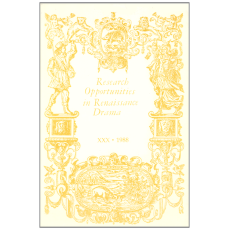 Research opportunities in renaissance drama XXX-1988