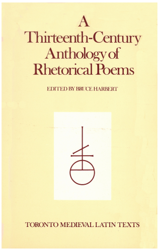Thirteenth-Century Anthology of Rhetorical Poems