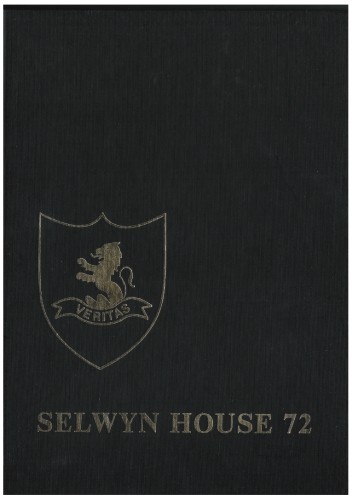 Selwyn House 72 - 1972 Yearbook