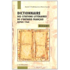 Dictionnaire citations litt. Ontario ... Collectif