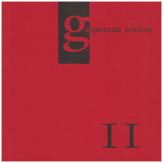 Gaspereau Review Vol II Spring 2000