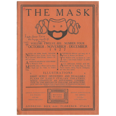 THE MASK Volume Twelve. Bis. Number Four October-November-December 1927