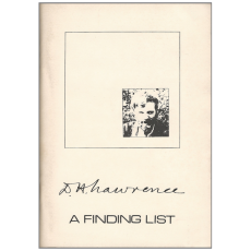 D.H. Lawrence: A Finding List